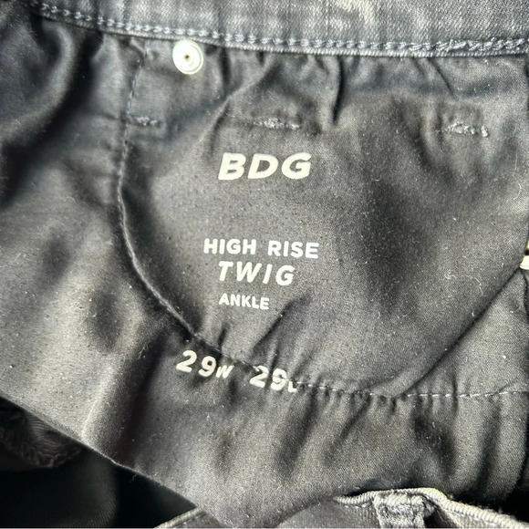 BDG Colorblock Patchwork High Rise Twig  Ankle Jeans - Picture 7 of 13